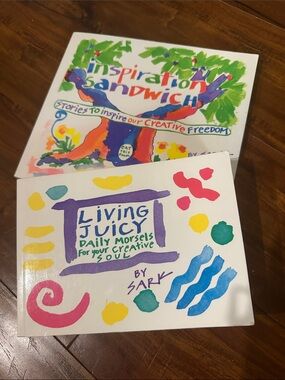 SARK Living Juicy & Inspiration Sandwich 2 Book Lot First Editions